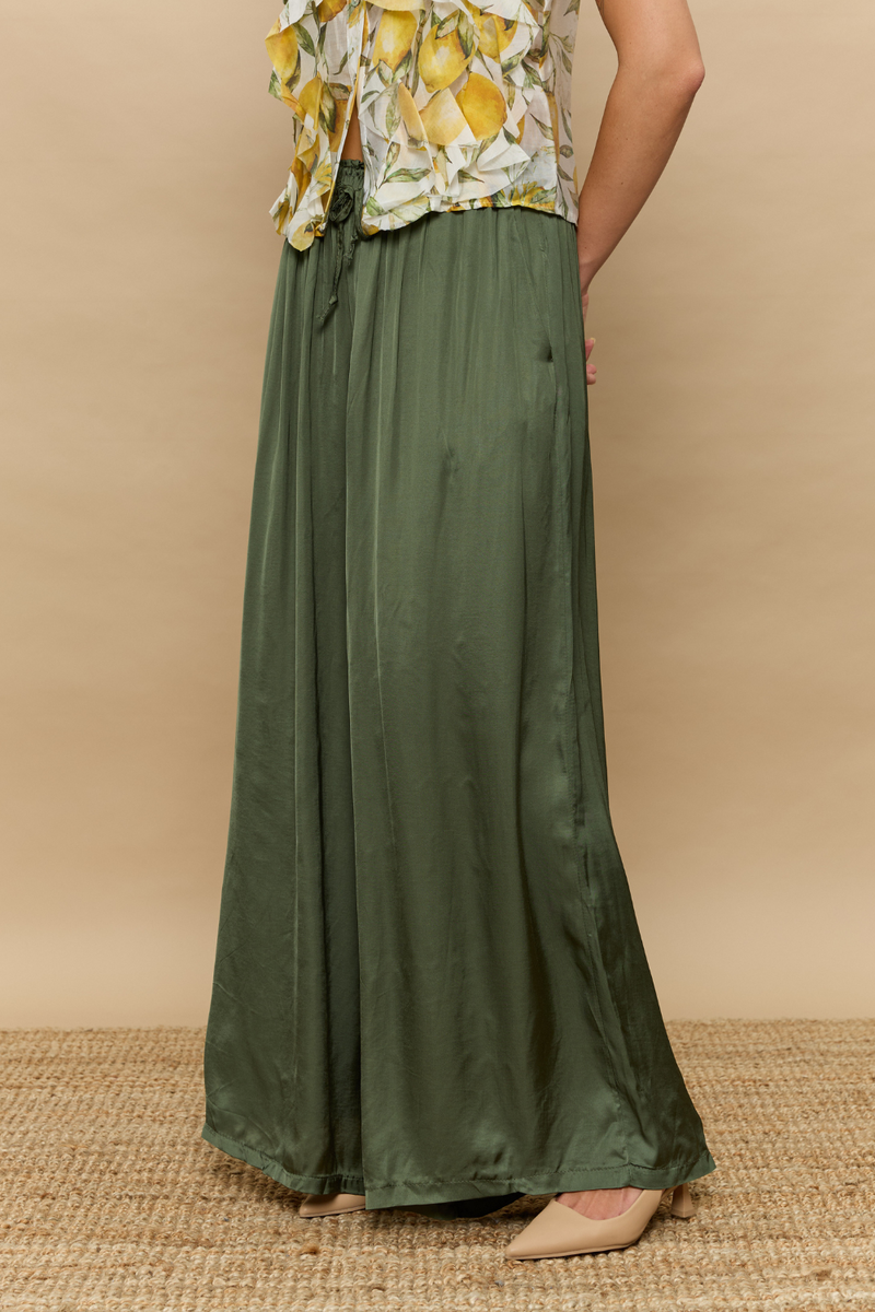 מכנס סאטן רחב