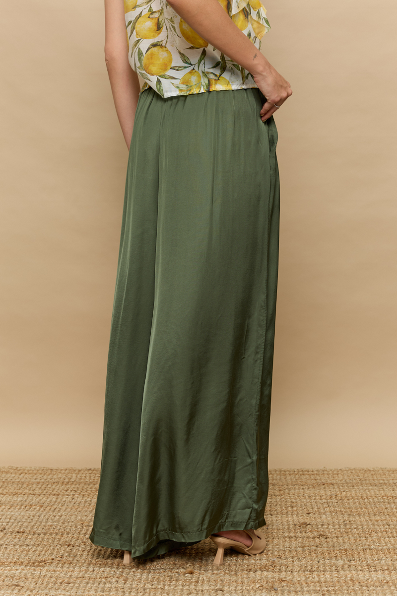 מכנס סאטן רחב