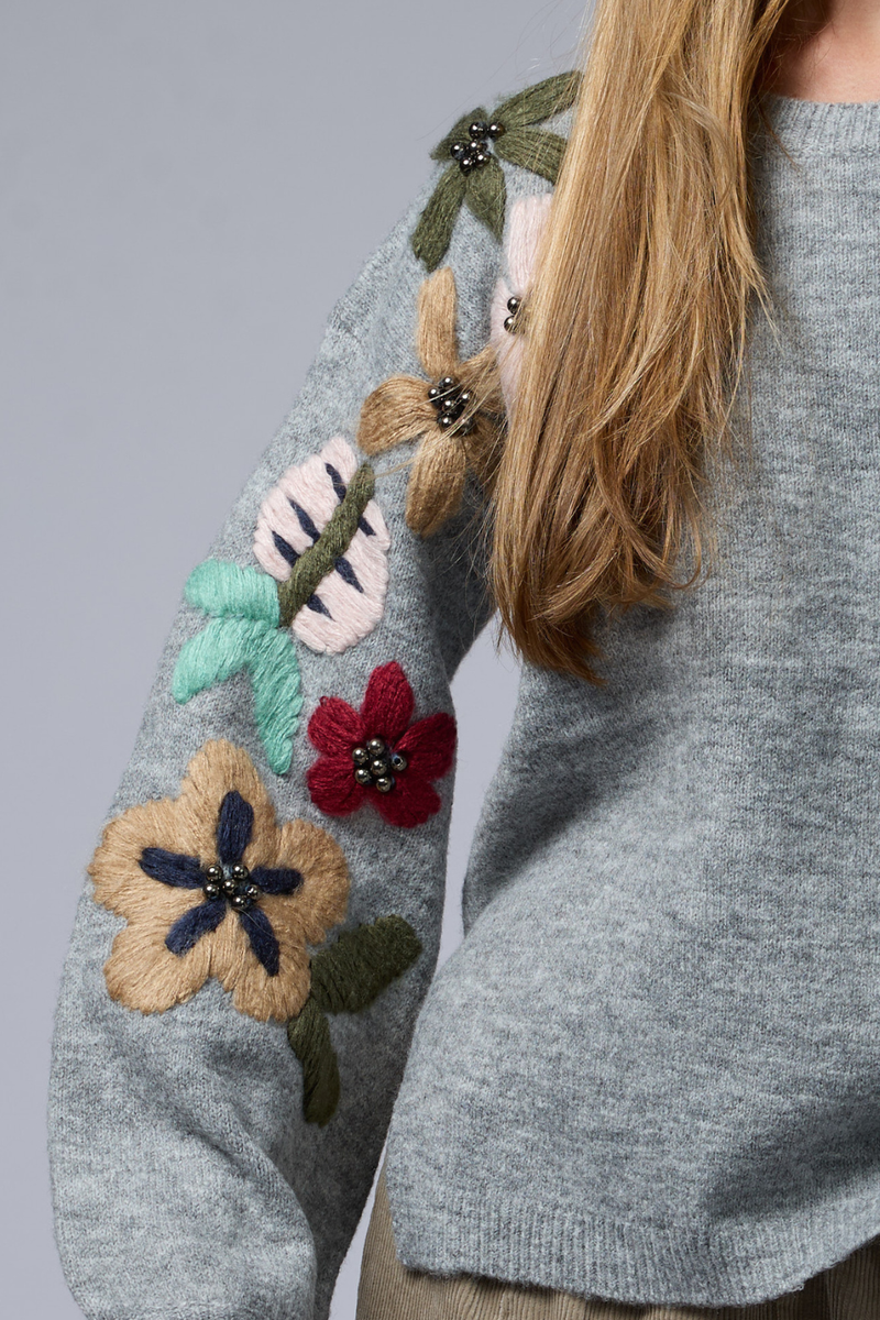 סוודר פרחים/ניטים