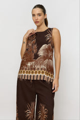 טופ דקלים קשירה בגב