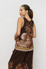 טופ דקלים קשירה בגב