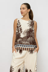 טופ דקלים קשירה בגב