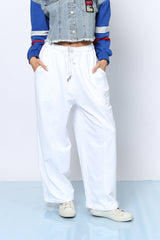 מכנס פרנץ' רחב תיפור אמצע