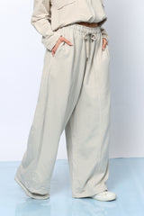 מכנס פרנץ' רחב תיפור אמצע