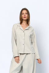 ג'קט פרנץ' קפוצ'ון כיס מעוגל