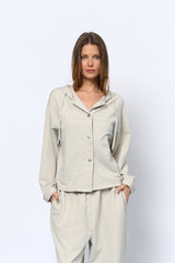 ג'קט פרנץ' קפוצ'ון כיס מעוגל