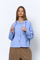 ג'קט פרנץ' קפוצ'ון כיס מעוגל