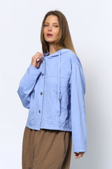 ג'קט פרנץ' קפוצ'ון כיס מעוגל