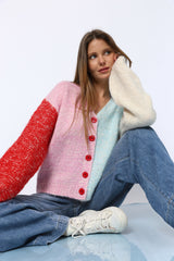 קרדיגן שילוב צבעים
