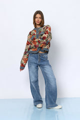 ג'קט גובלן שילוב ג'ינס