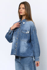 SHELL חולצה מכופתרת ג'ינס