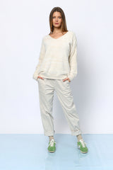 מוזהב COZY טופ