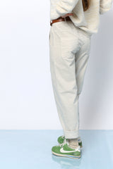 מכנס גומי קטיפה+חגורה