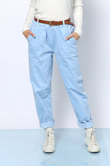 מכנס גומי קטיפה+חגורה