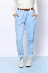 מכנס גומי קטיפה+חגורה