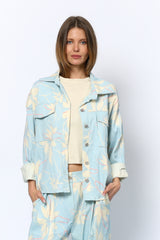 ג'קט פרחוני+כיסים