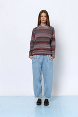 סריג חצי גולף פסים