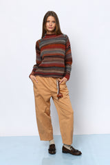 סריג חצי גולף פסים