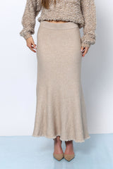 חצאית סריג גימור פרום