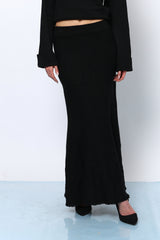 חצאית סריג גימור פרום