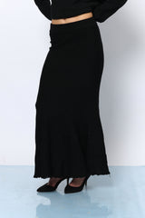 חצאית סריג גימור פרום