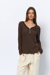 טופ ריב שינה גימור תחרה