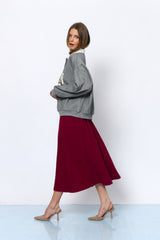 סווטשירט בוסטון צווארון פרווה