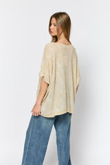 OVERSIZE טופ לורקס שושנים