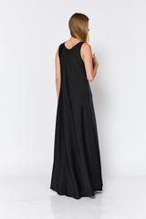 שמלה סאטן רבידה אבזם זהב