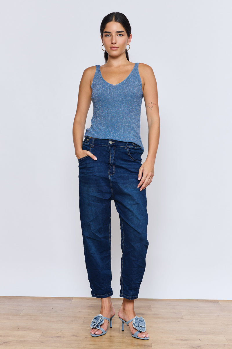 LOOSE ג'ינס כפתורים מסביב