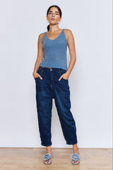 LOOSE ג'ינס כפתורים מסביב