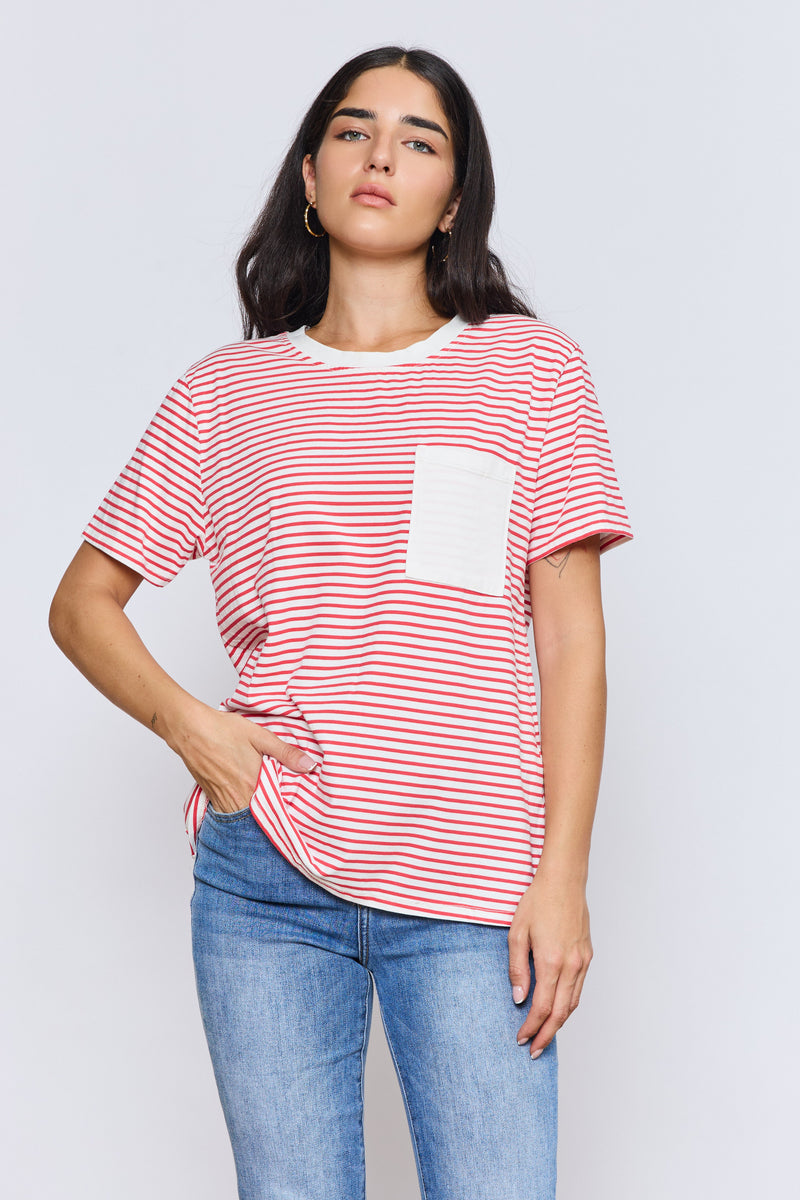 טישרט כיס פסים