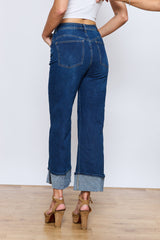 ג'ינס רחב קיפול