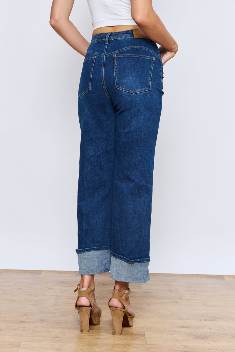 ג'ינס רחב קיפול