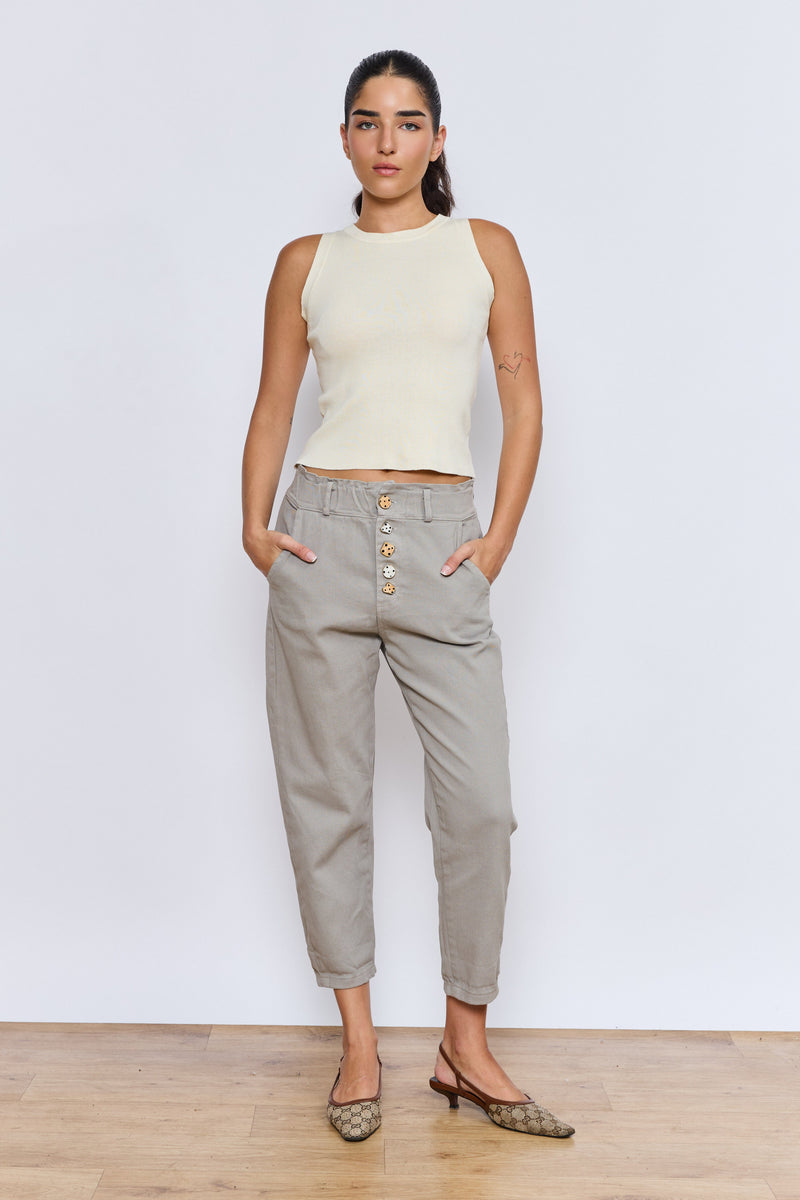 JIMMY מכנס  גומי כפתורים