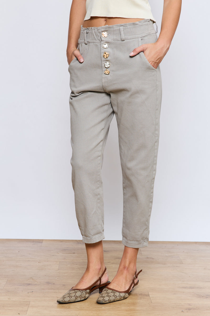 JIMMY מכנס  גומי כפתורים