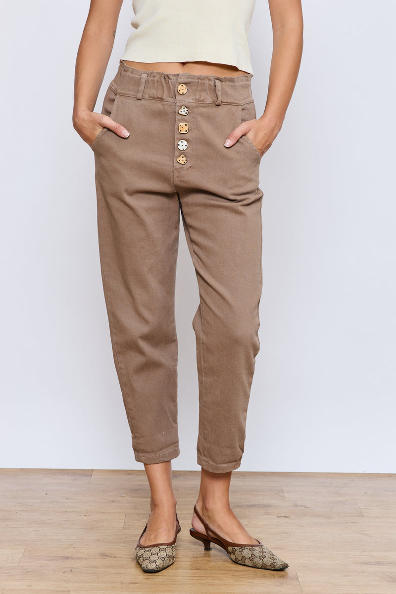 JIMMY מכנס  גומי כפתורים