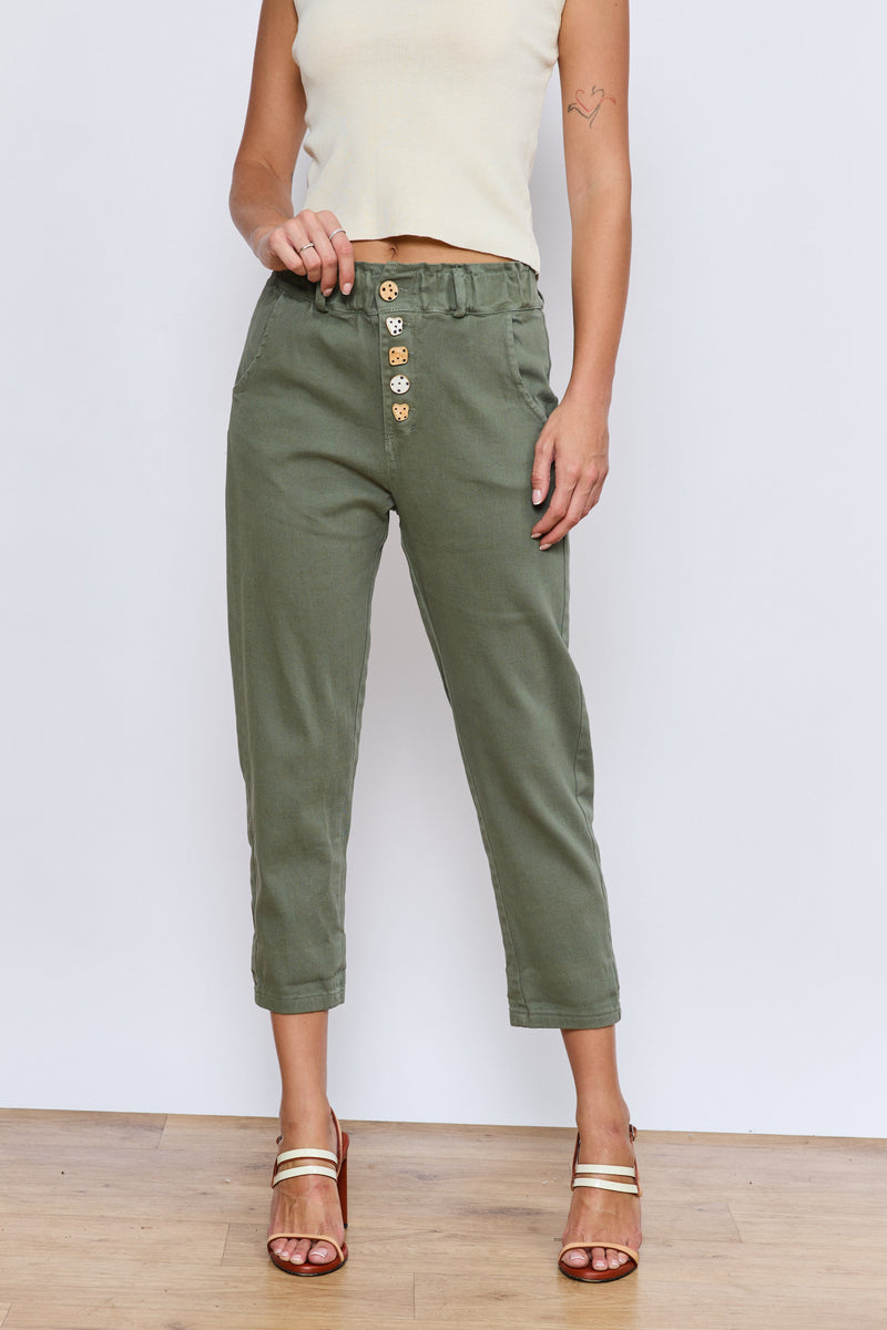 JIMMY מכנס  גומי כפתורים