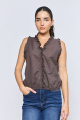 טופ וולאן רקמה+גומי