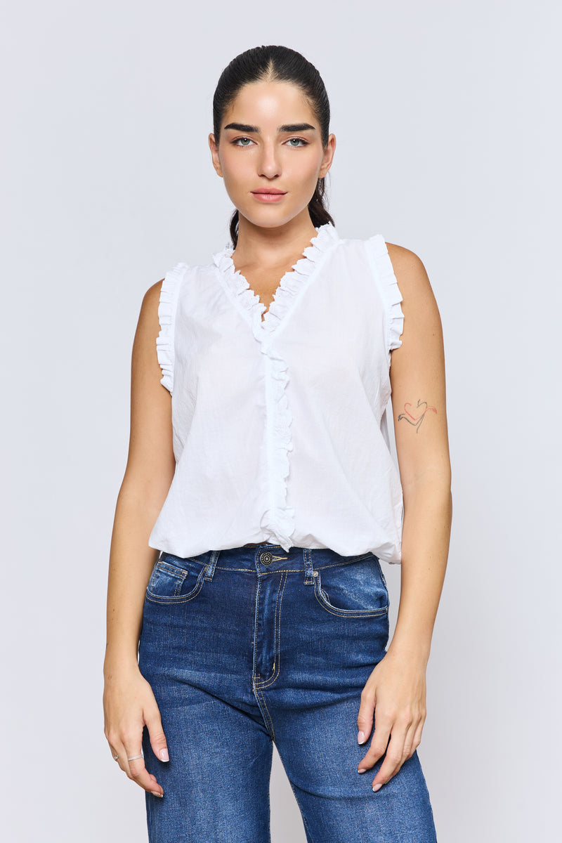 טופ וולאן רקמה+גומי