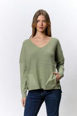 סריג וואפל+כיסים