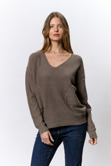 סריג פטנט+כיסים