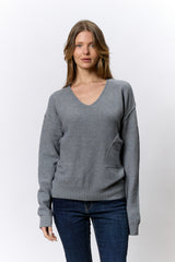 סריג פטנט+כיסים