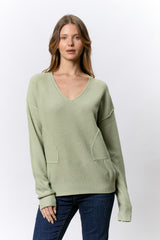 סריג פטנט+כיסים