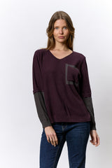 סריג כיס שילוב צבעים