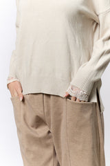 גולף סיומת תחרה בשרוול