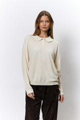 טופ מפוספס שינה צווארון