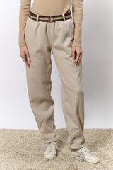 מכנס טוויד+חגורה