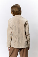 ג'קט קורדרוי כפתור לב מוזהב