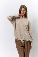 טופ ניקי קטיפה שרוך